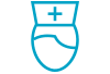 Nurse cap or health icon