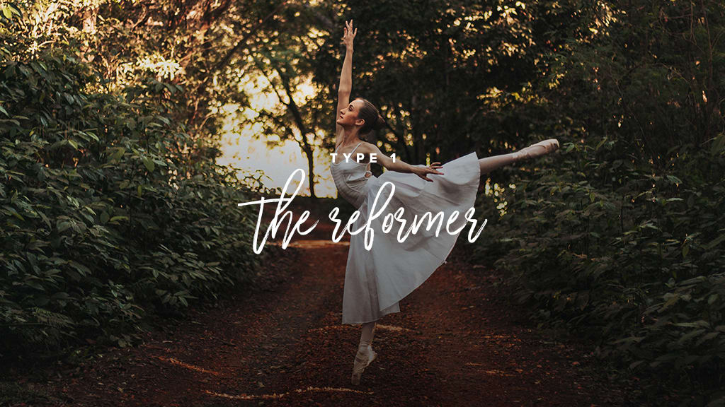"Type 1: the reformer". A ballerina in dancing in the woods