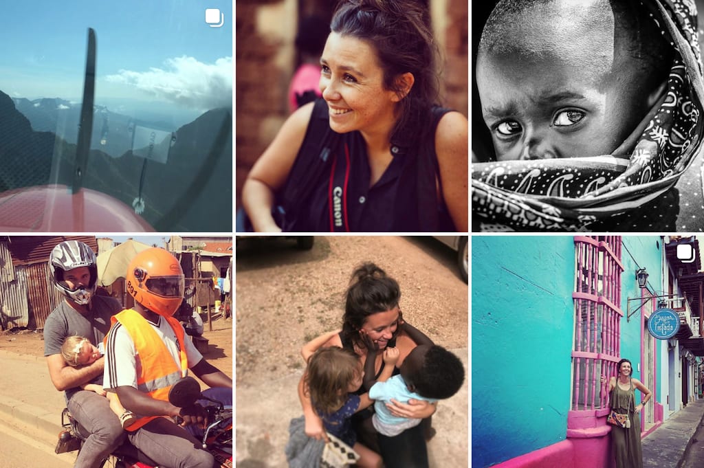 A grid of photos from Helen Manson's Instagram account.