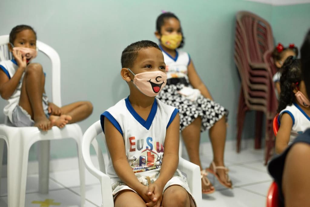 Children in a Compassion centre in Brazil