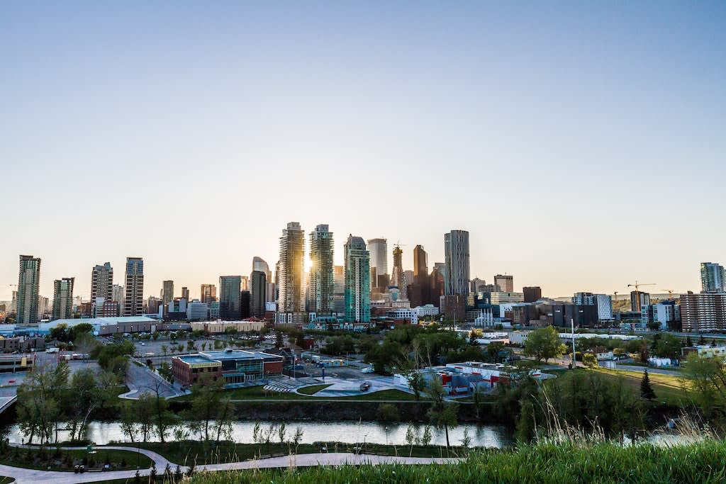 A view of downtown Calgary, Alberta.
