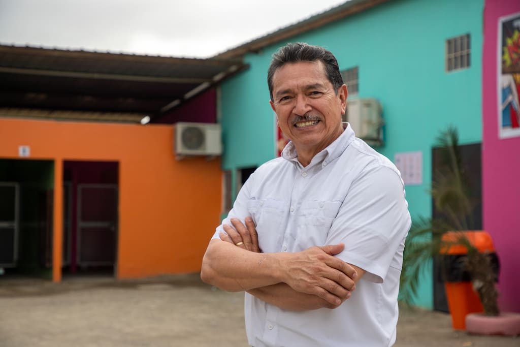 A portrait of Pastor Sixto, Compassion Ecuador's National Director.