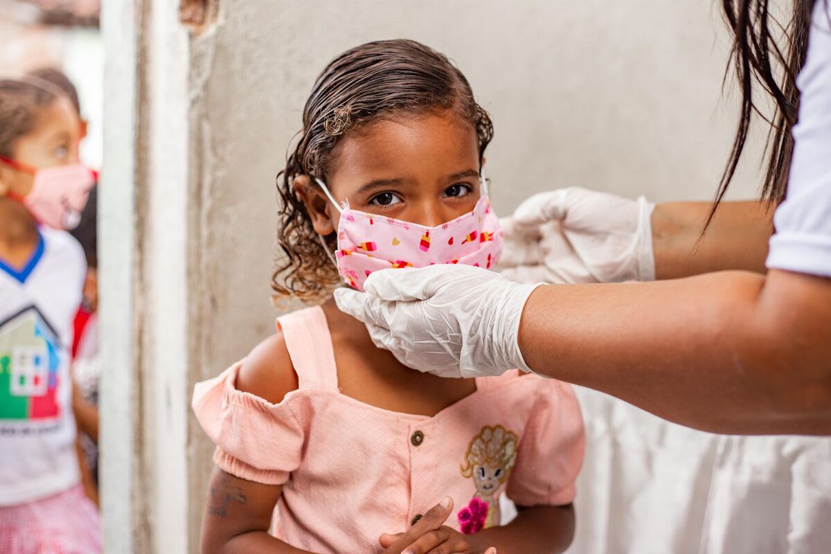 Compassion child receiving support during COVID-19
