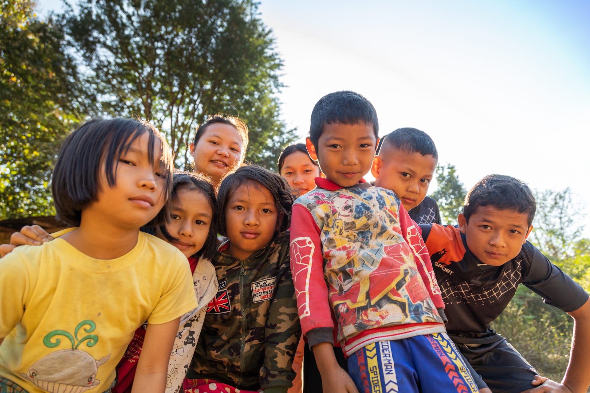 A group of Thai children.