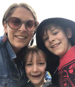 Karla and her two kids