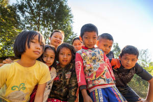 A group of Thai children.